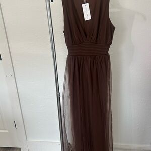 Baltic Born Chocolate Maxi Dress